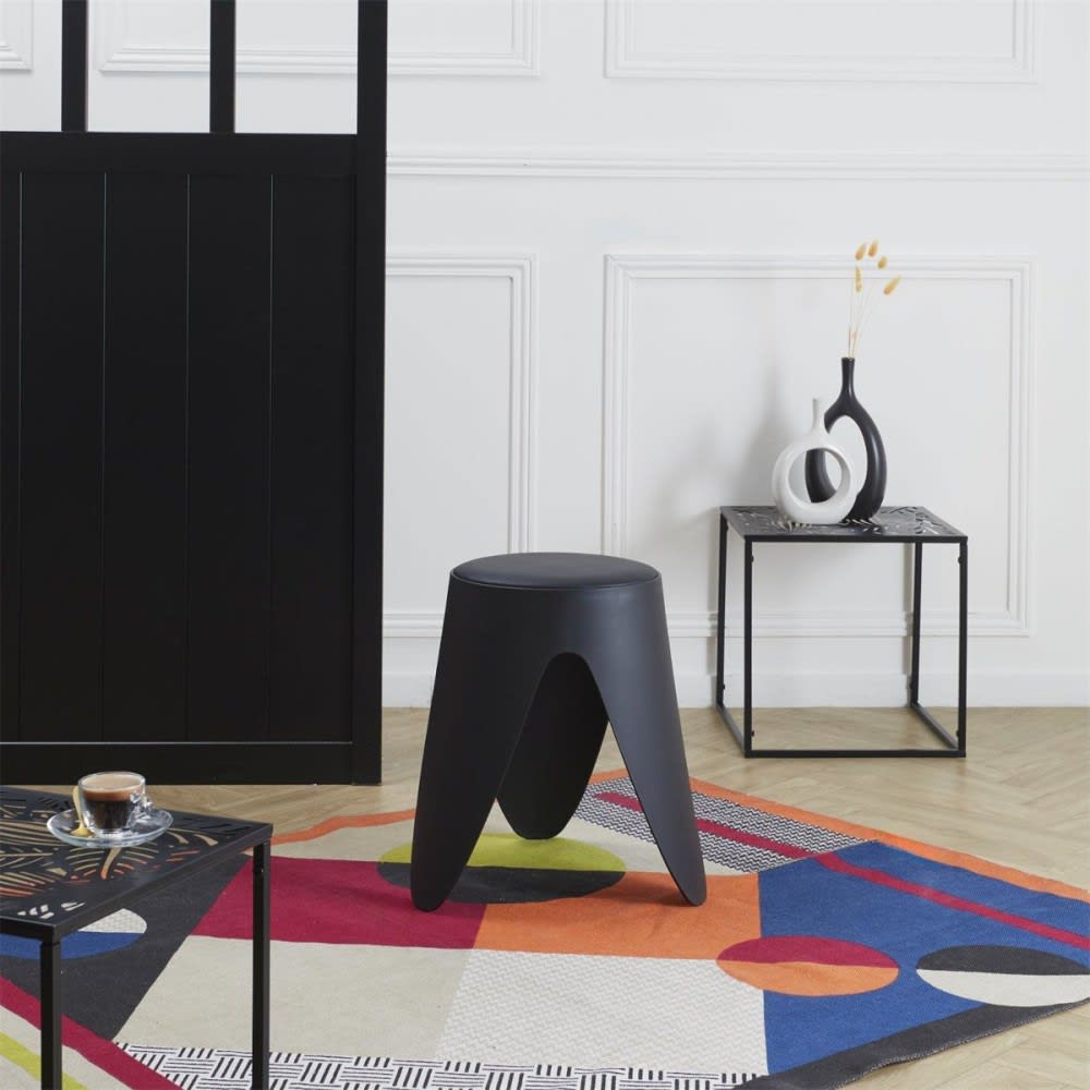 Tabouret coloris noir - Maisons du Monde