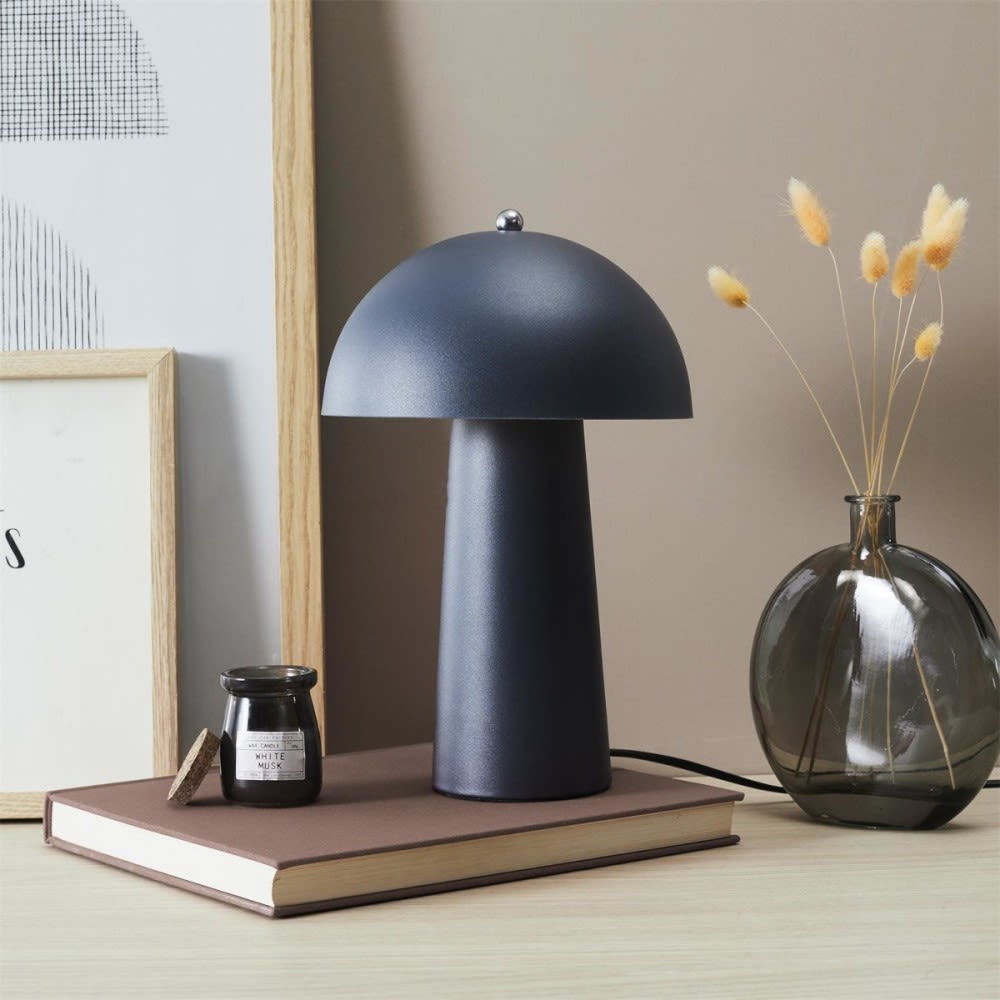 Lampe à poser champignon gris — vue 3