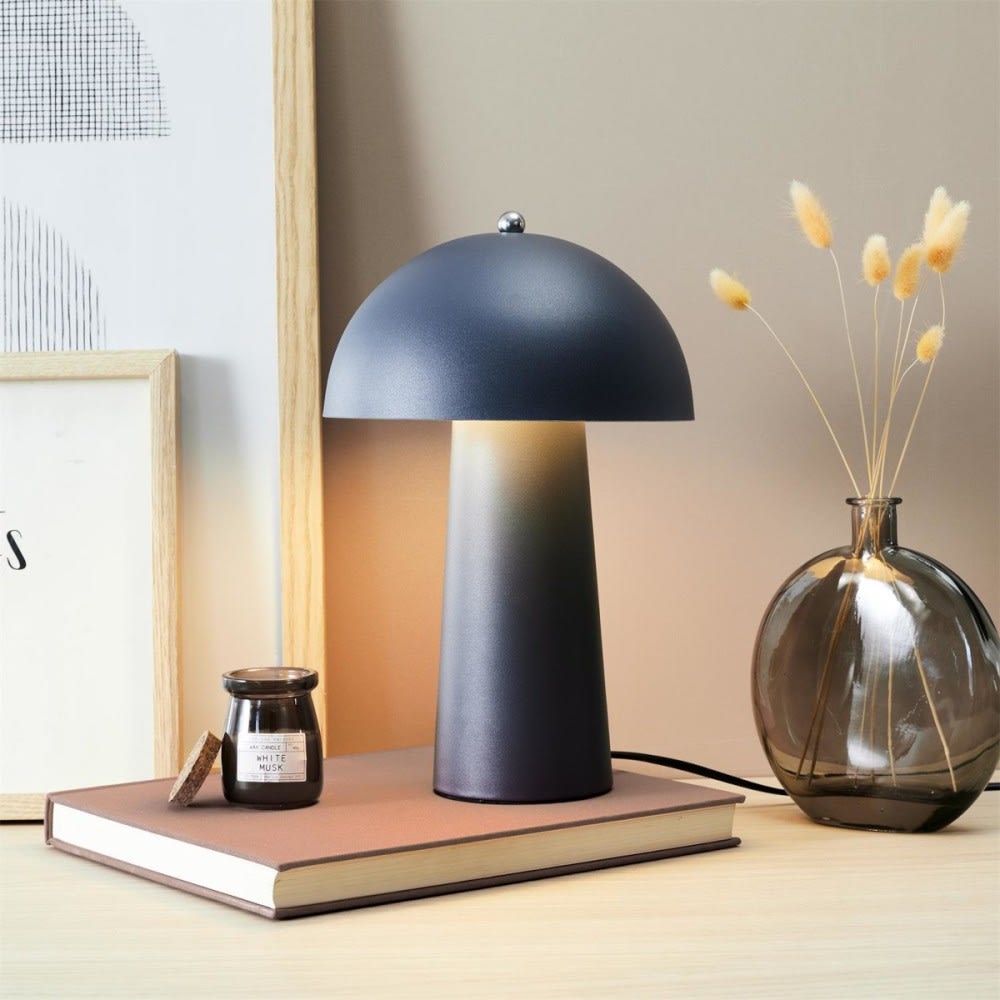 Lampe à poser champignon gris — vue 4