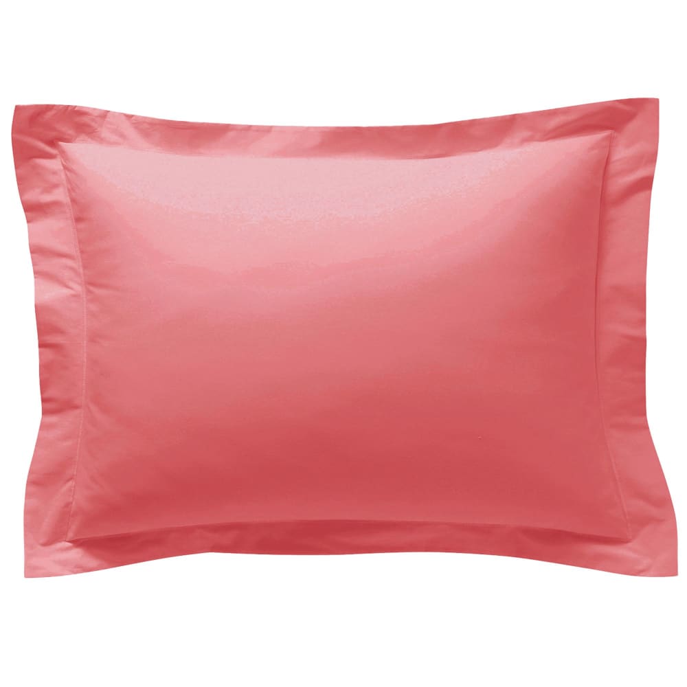 Taie volant en coton rose bois de rose 63x63cm — vue 3