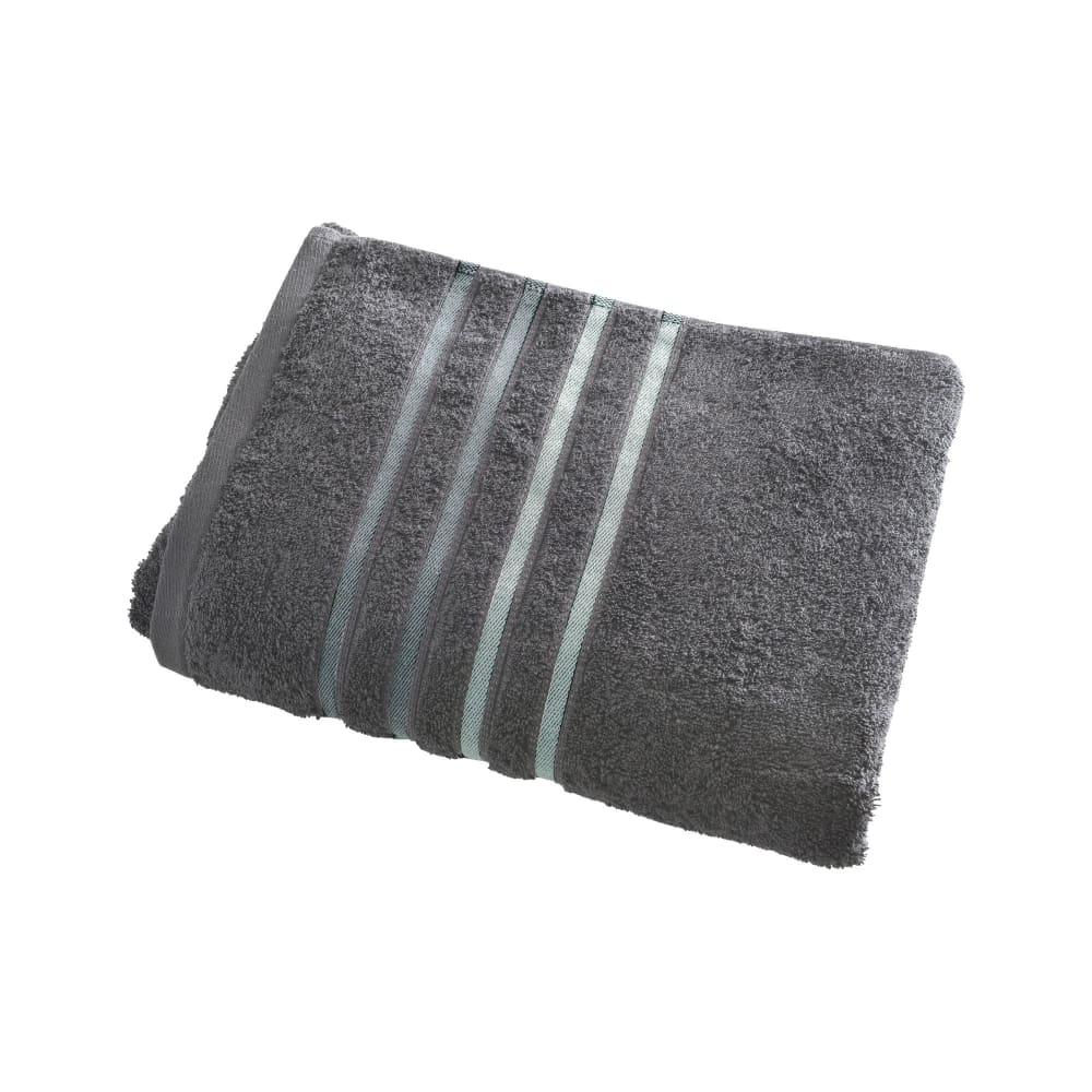 Serviette de toilette en coton gris foncé 50x100cm
