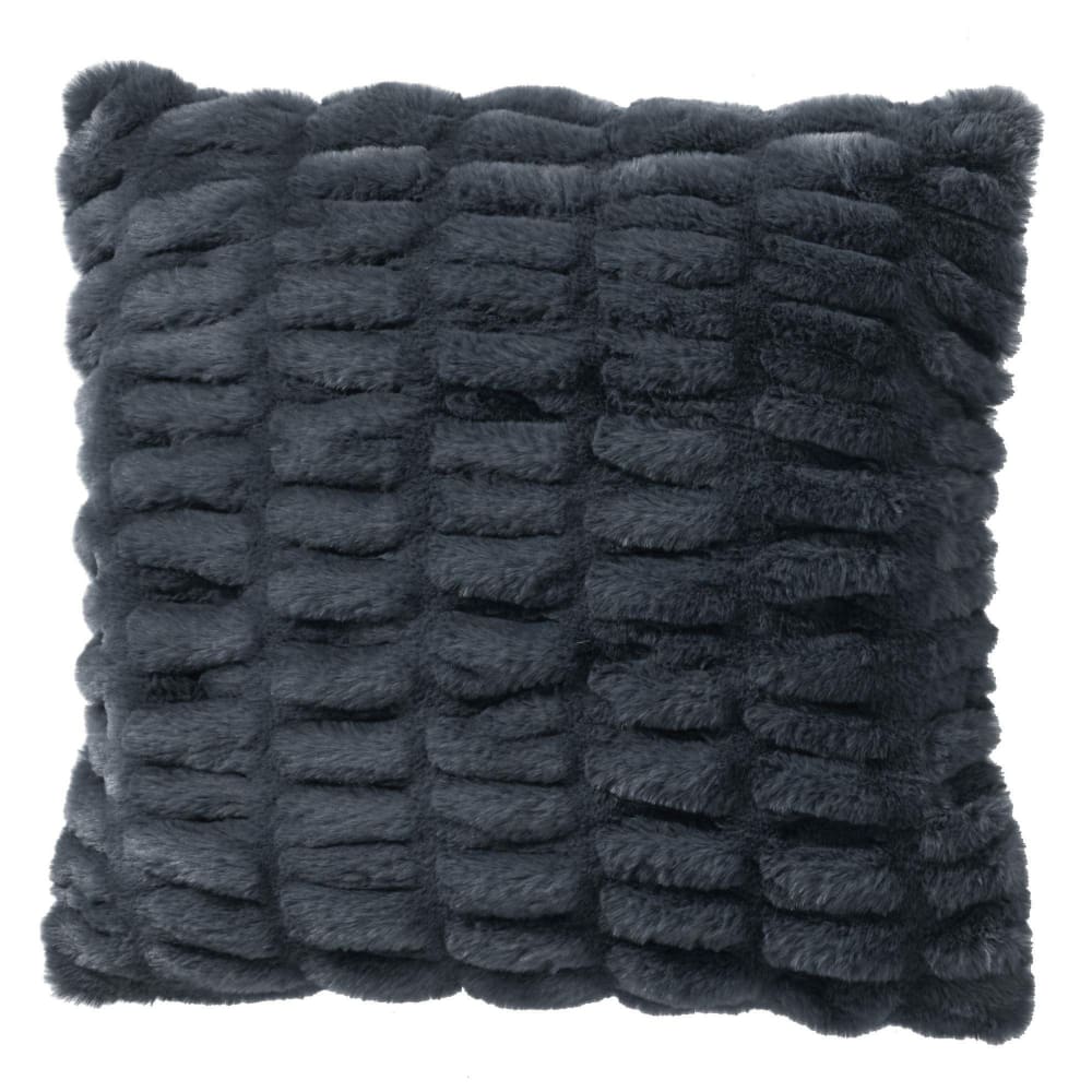 Housse de coussin en polyester gris foncé 45x45cm
