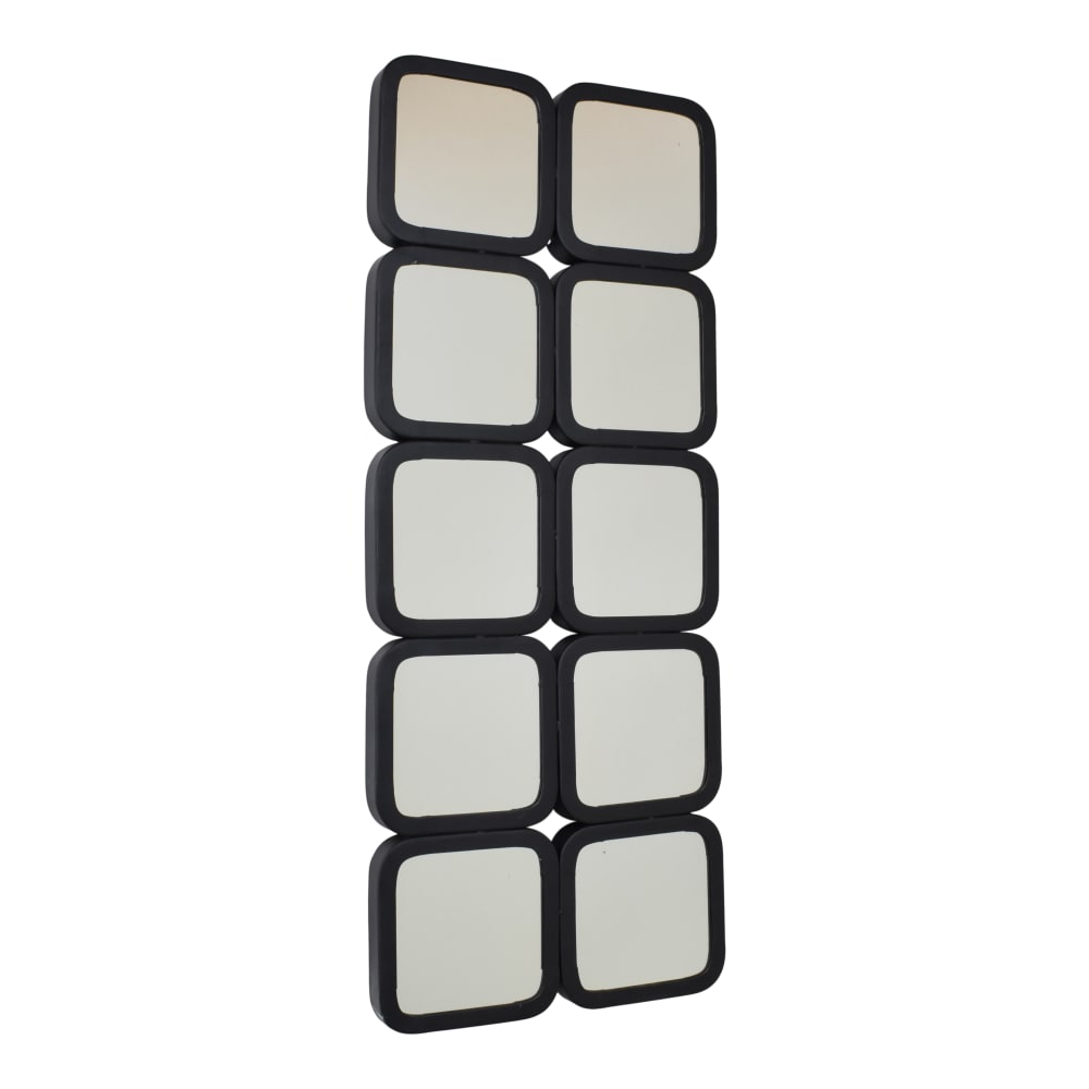 LOFT42 Spiegel aus Metall, 100x40x4 cm, Schwarz Schwarz Metall