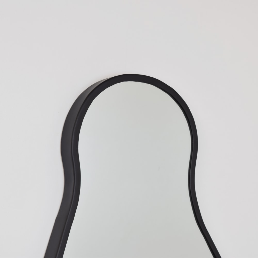 Spiegel aus Metall, 50x30 cm, Schwarz - Maisons Du Monde