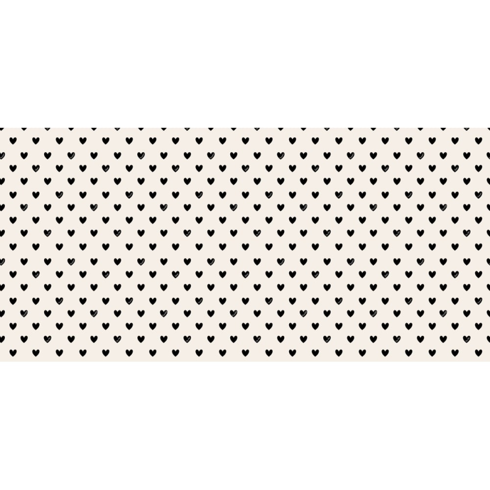 Papier peint enfant amour coeur, noir 150 x 250cm - Maisons du Monde