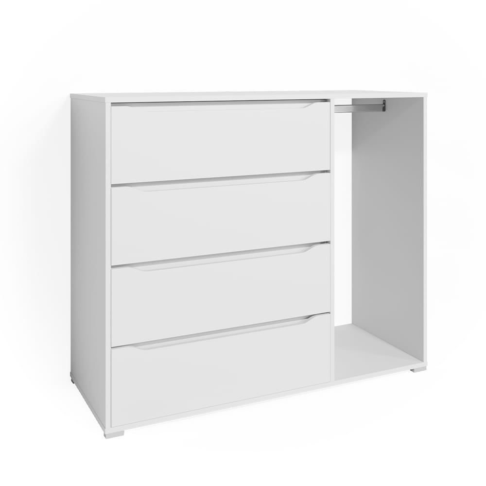 Commode avec tiroirs, Blanc 120 x 101.9cm