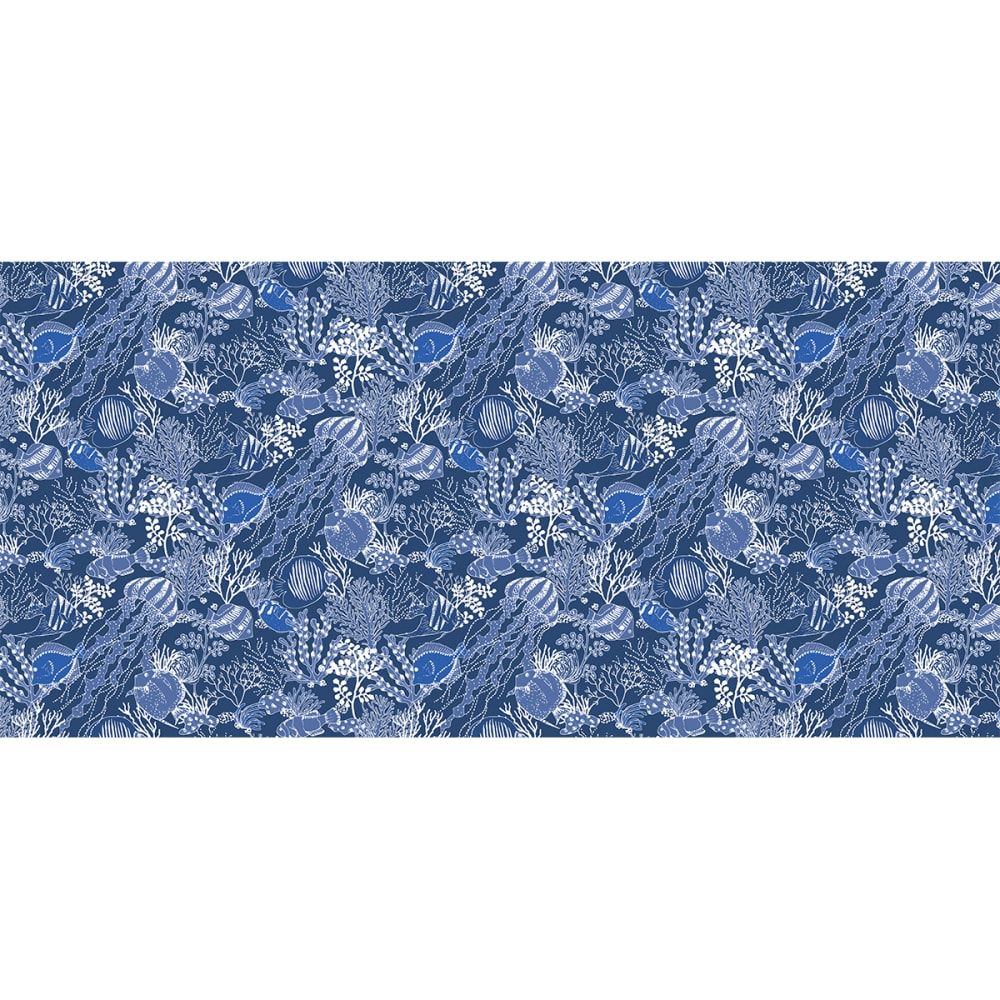 Panorama-Vliestapete Unterwasserhintergrund, Blau 225 x 250c -