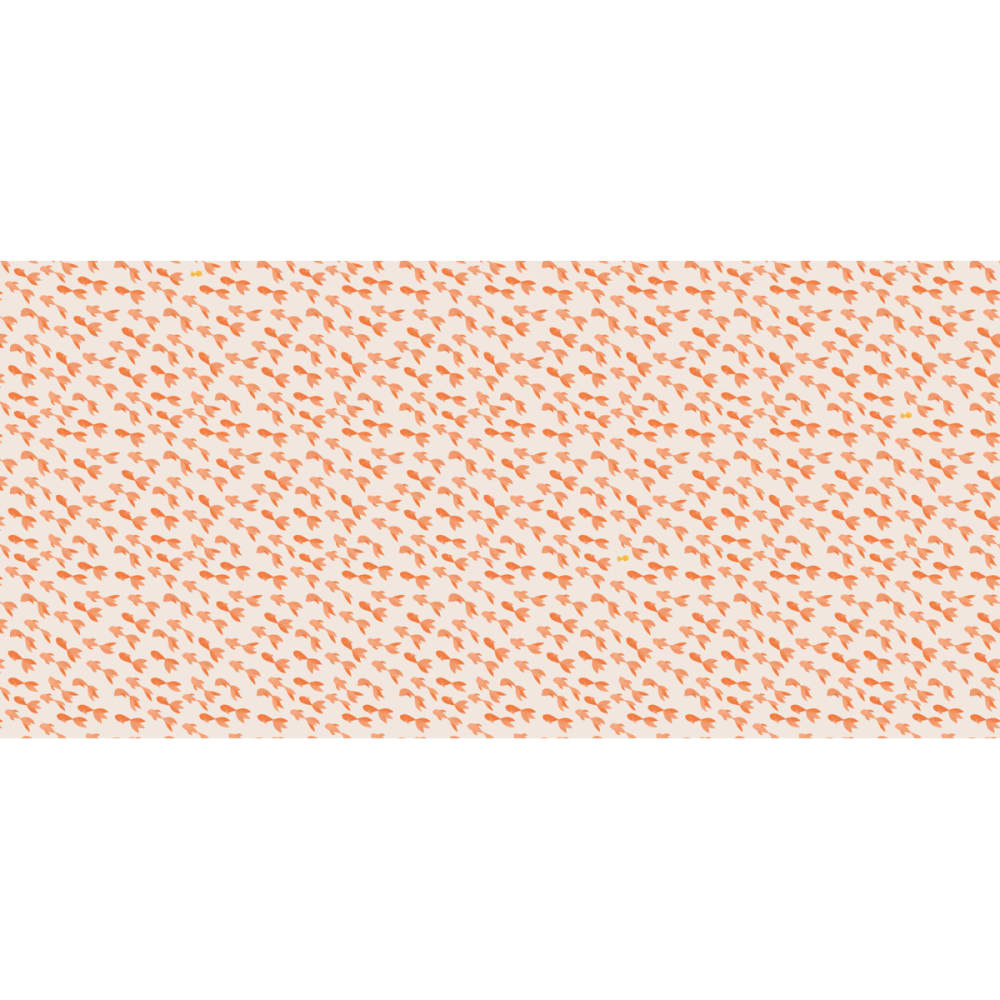 Papier peint nage droit devant toi, orange 225 x 250cm — vue 3