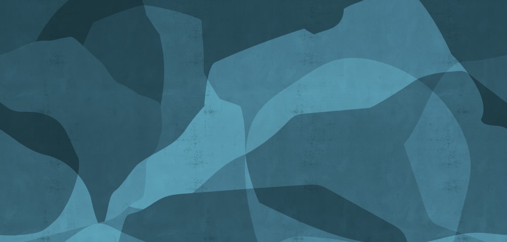 Papier peint paysage abstrait, bleu 525 x 250cm — vue 3