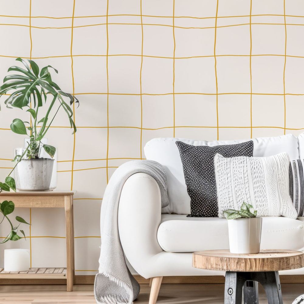 Papier peint panoramique ciel ciselé jaune 150x250cm-made in france