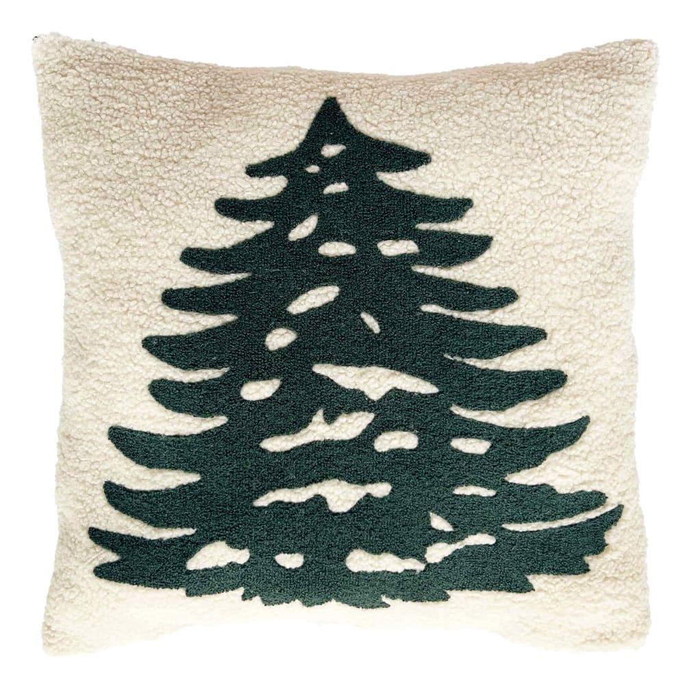 Cojín pino navidad borreguillo 45x45 cm