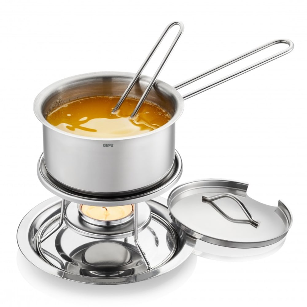 Set réchaud à sauce et à beurre Caloric en acier inoxydable Set réchaud à sauce et à beurre Caloric en acier inoxydable