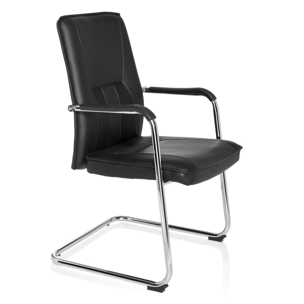 Freischwinger aus Kunstleder, Schwarz - Maisons Du Monde