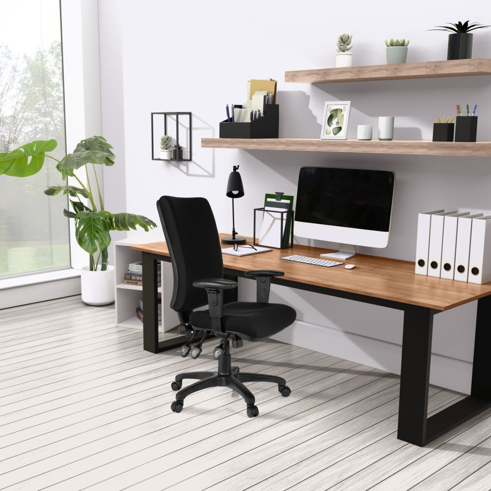 Profi Bürostuhl aus Stoff, Schwarz - Maisons Du Monde