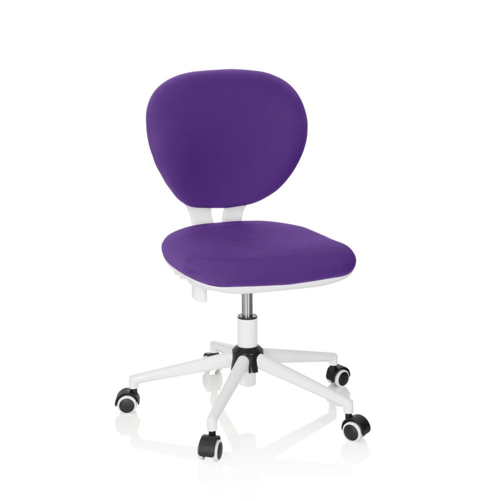 hjh OFFICE Kinderdrehstuhl aus Stoff, Lila VIOLETT STOFF Kinder