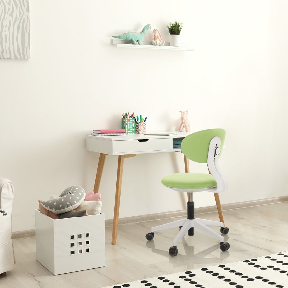 Kinderdrehstuhl aus Stoff, Grün - Maisons Du Monde