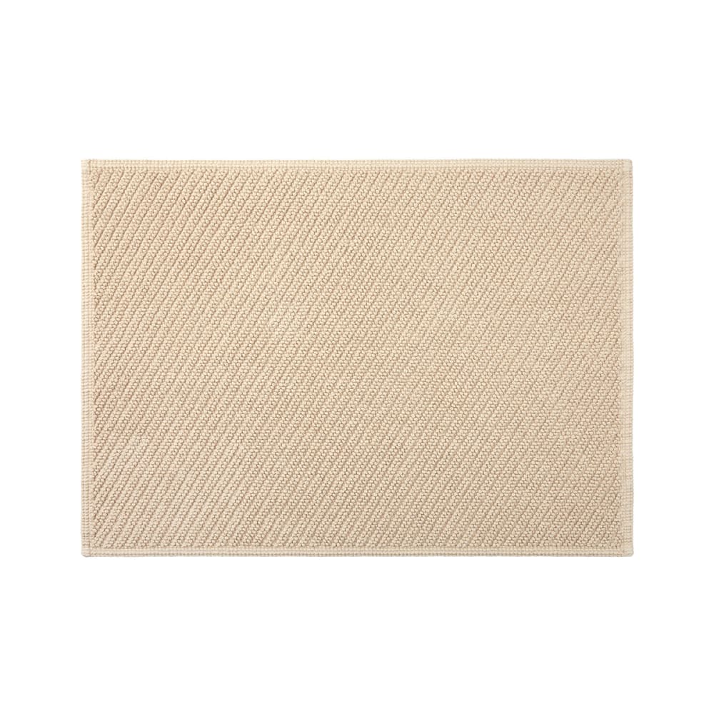 Tapis de bain en  coton beige 50 x 70 cm