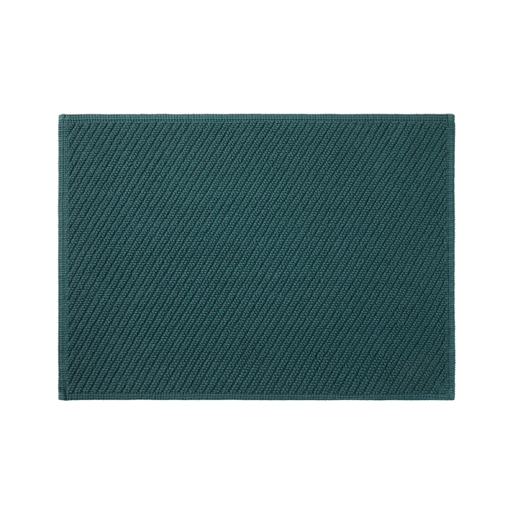 Tapis de bain en  coton bleu 50 x 70 cm