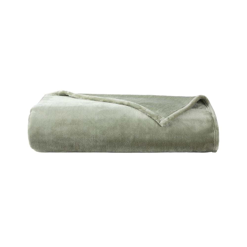 Couvre lit en polaire vert 180 x 240 cm