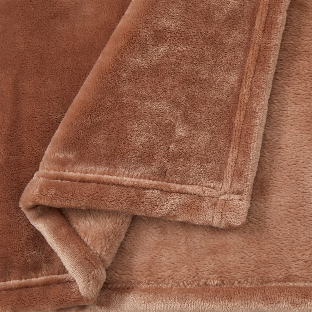 Plaid en polaire rose 140 x 200 cm - Maisons du Monde