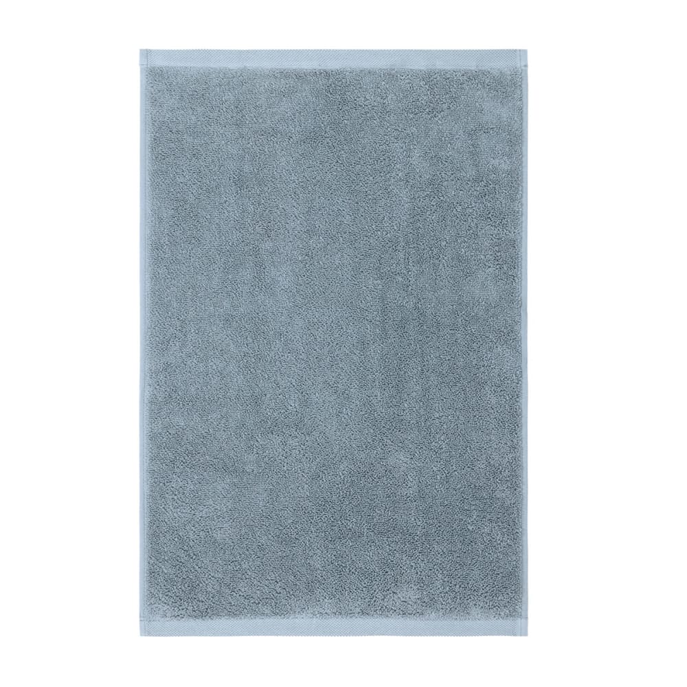 Serviette de toilette en  coton bleu 40 x 60 cm