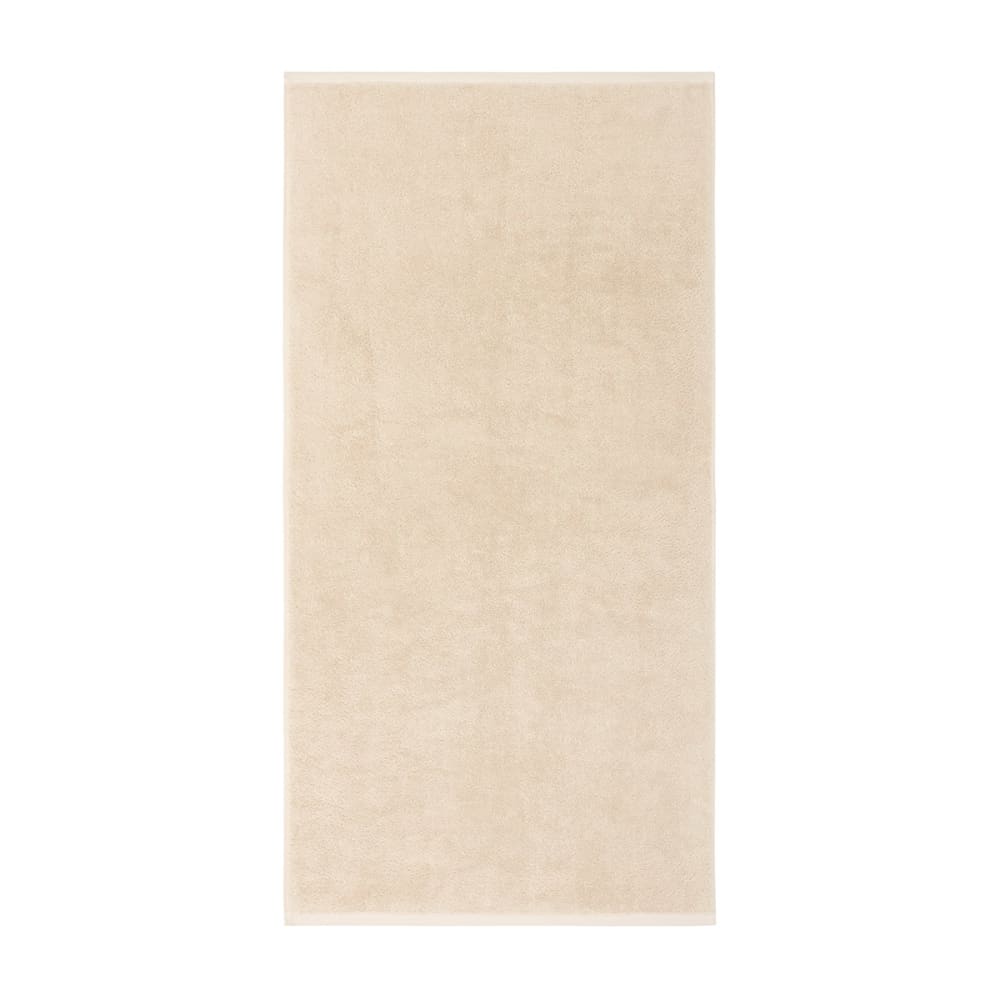 Serviette de toilette en  coton beige 70 x 140 cm