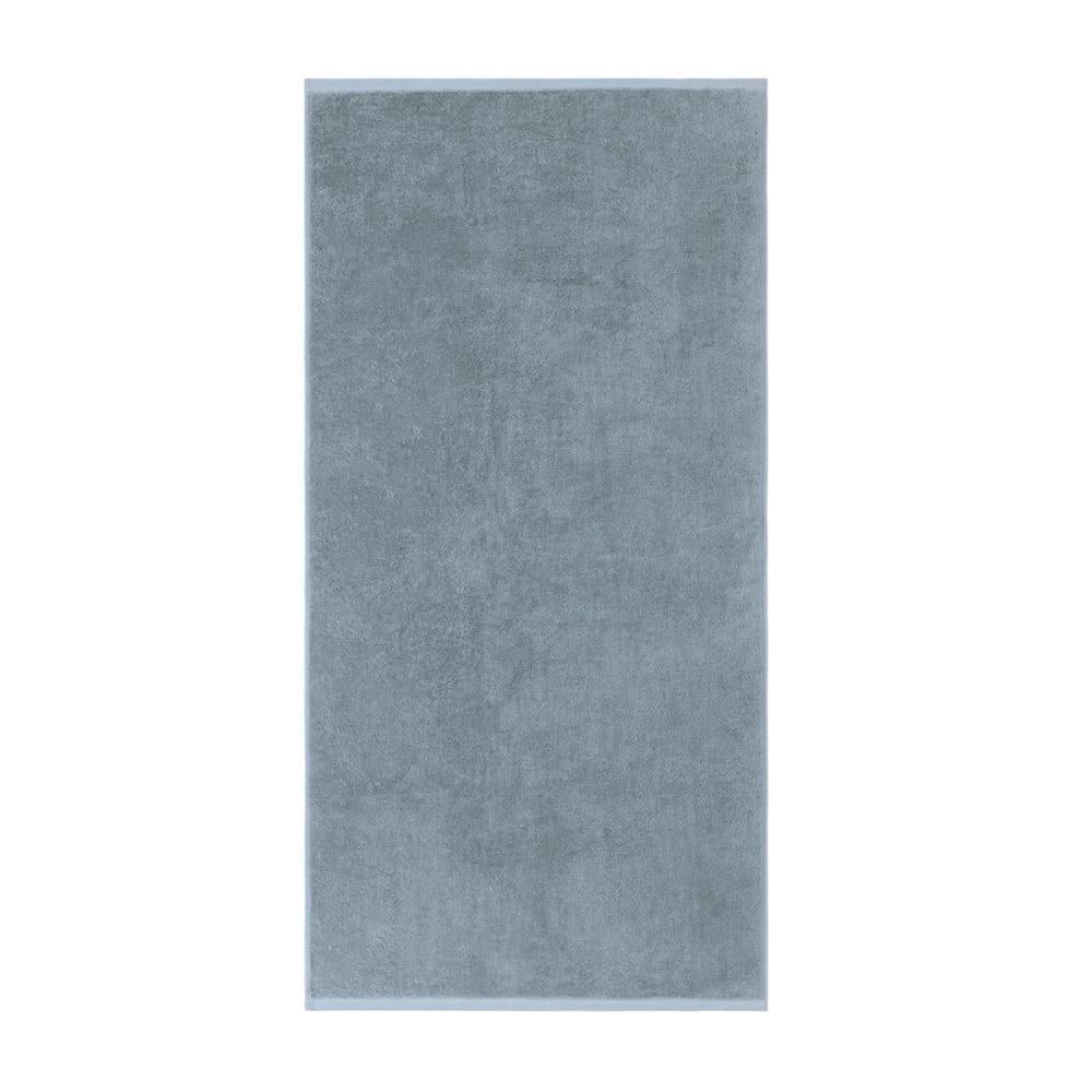 Serviette de toilette en  coton bleu 70 x 140 cm