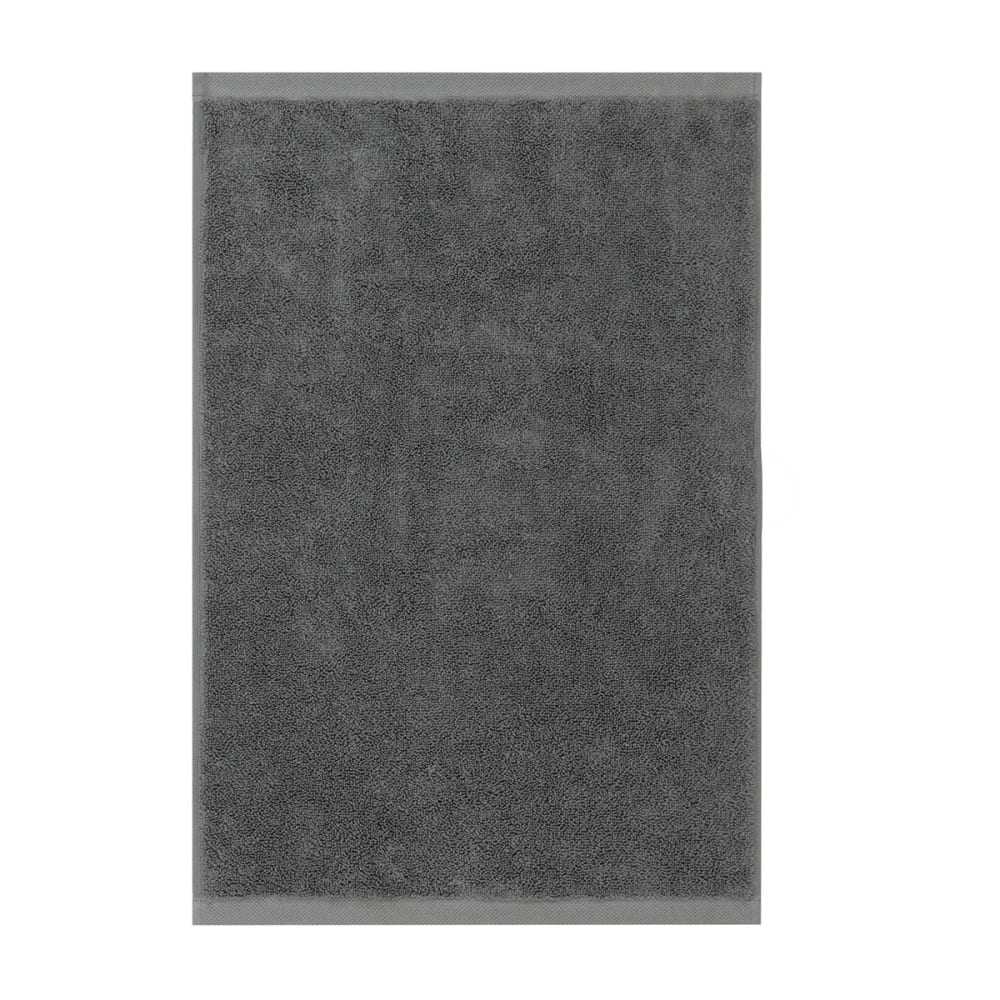 Serviette de toilette en  coton gris 40 x 60 cm