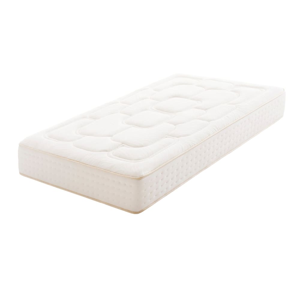 Moonia Viskoelastische Matratze - 90x200 cm - 27 cm Beige Öko-Tex Zertifikat Pes - Polyester