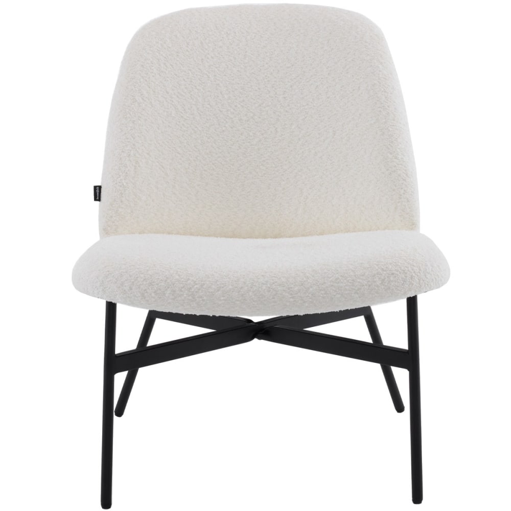 fauteuil en tissu bouclé