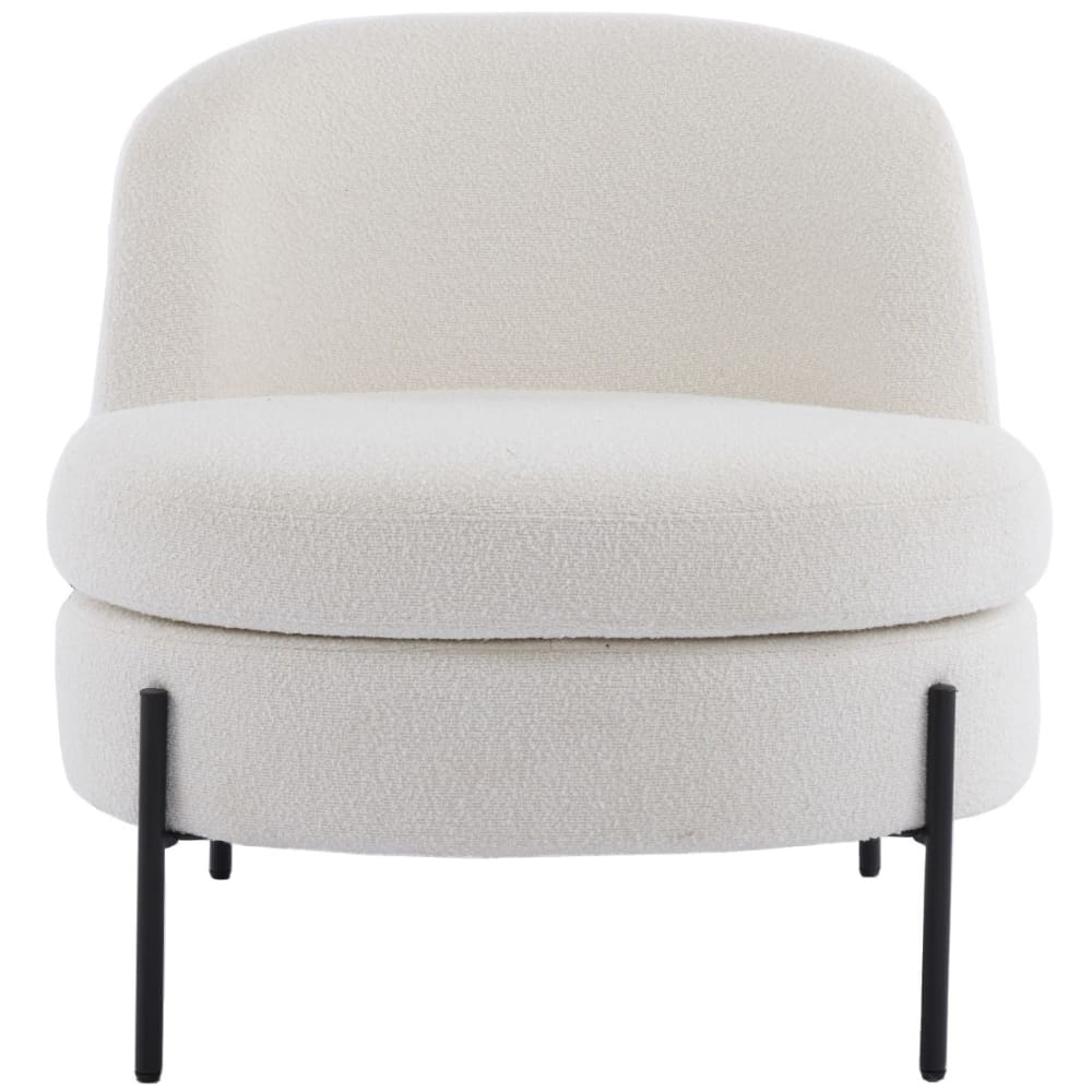 fauteuil en tissu bouclé