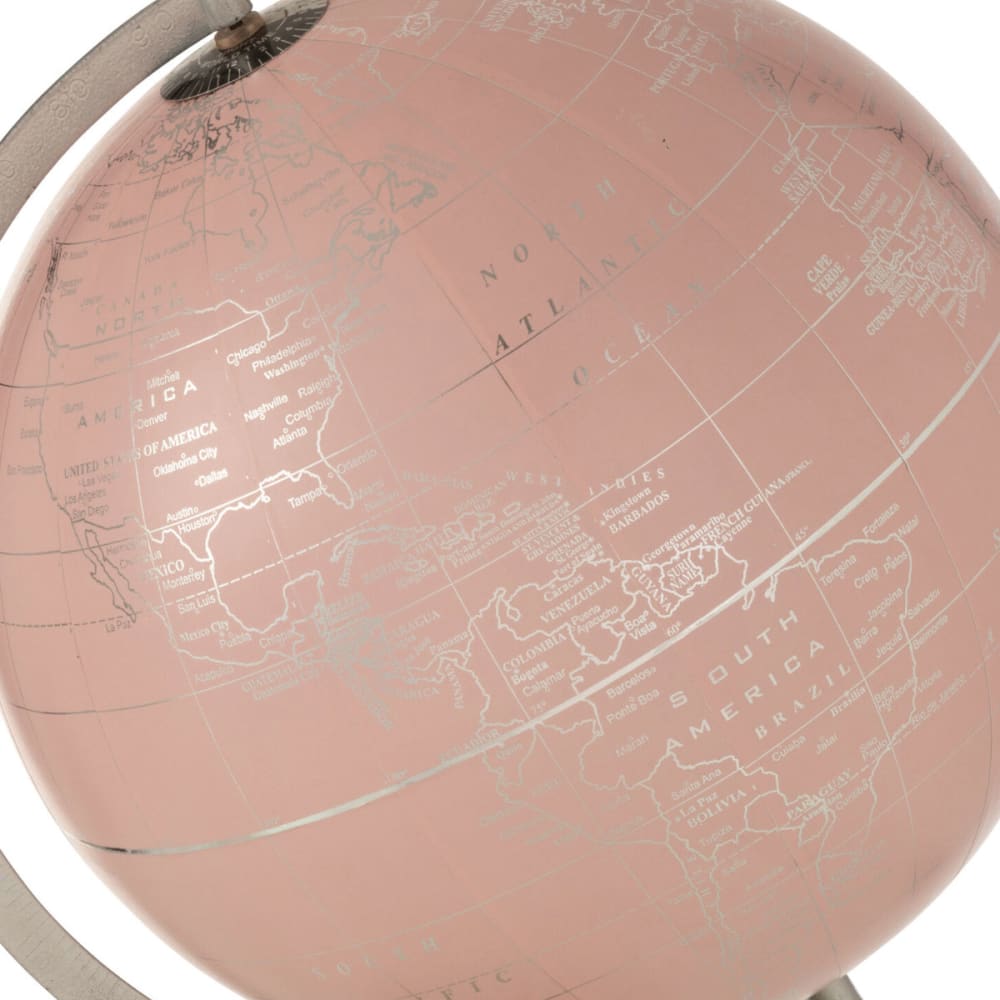 Globe terrestre rose décoratif 55 cm - Maisons du Monde