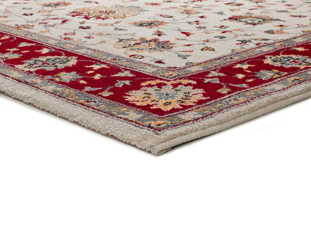 Tapis classique crème/rouge 80x150 cm — vue 4