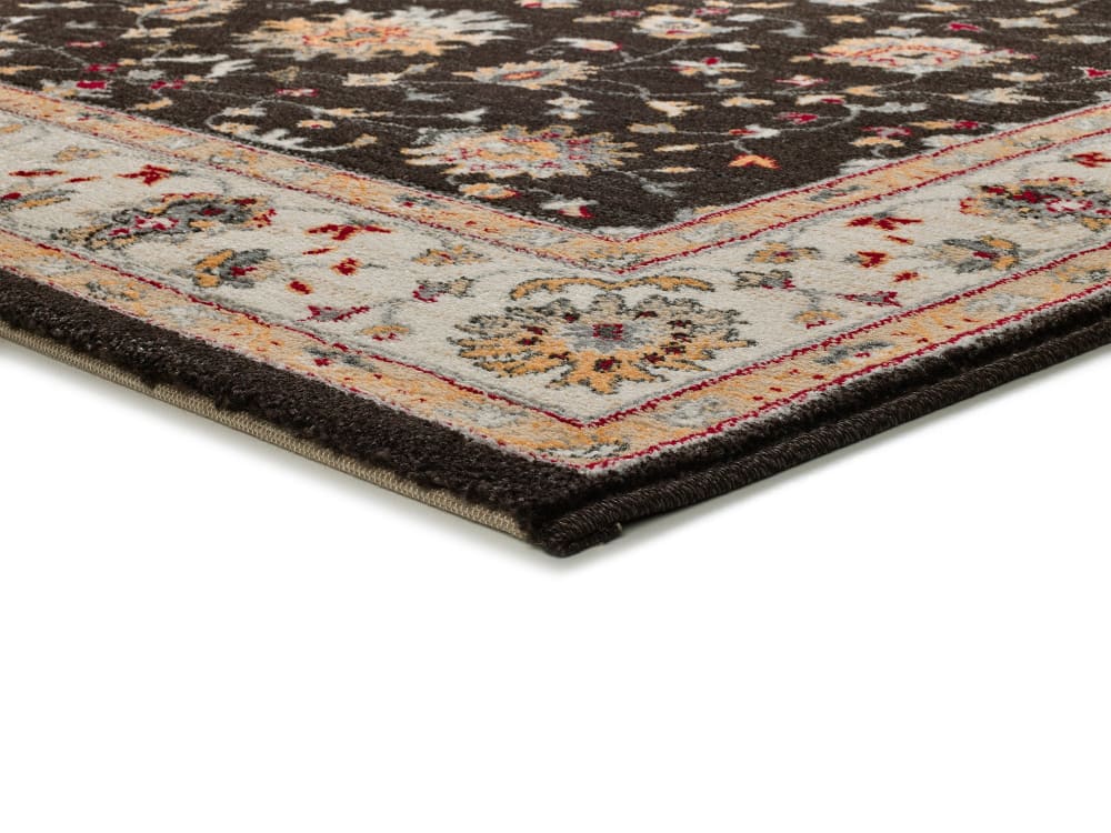 Tapis classique anthracite/beige 140x200 cm — vue 4
