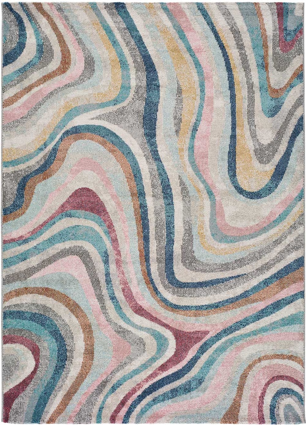 Tapis abstrait multicolore