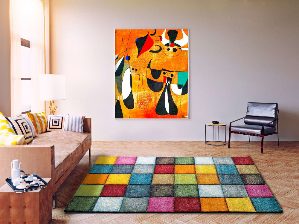 Tapis descente de lit multicolore 60x120 cm — vue 3