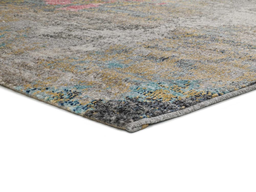 Tapis abstrait gris/multicolore 80x150 cm — vue 4
