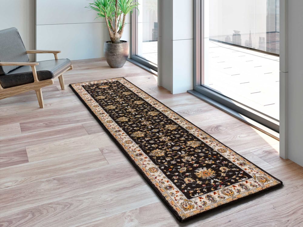 Tapis de couloir classique anthracite 67x250 cm — vue 3