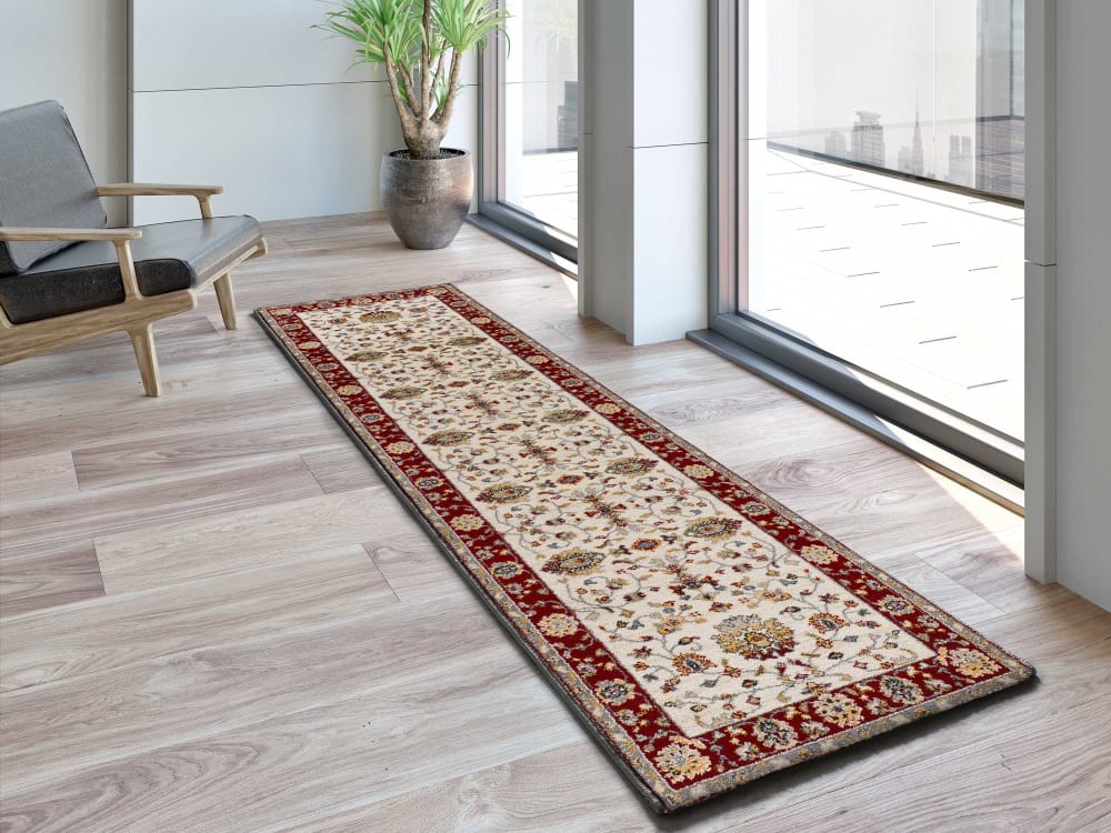 Tapis de couloir classique crème 67x250 cm — vue 3
