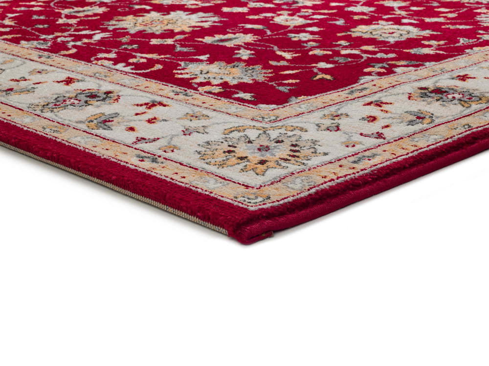 Tapis classique rouge/beige 115x160 cm — vue 4