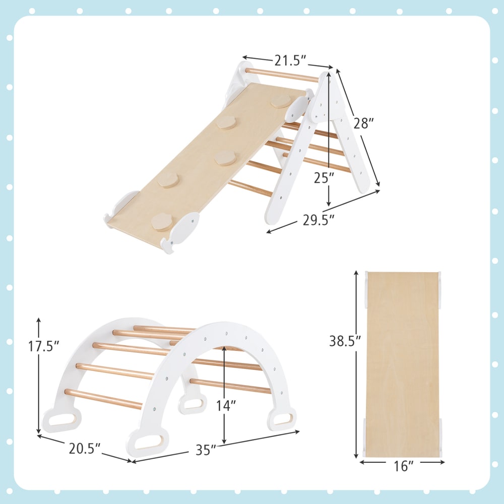 Arche montessori d'escalade enfants bois (Giantex) - Image 2