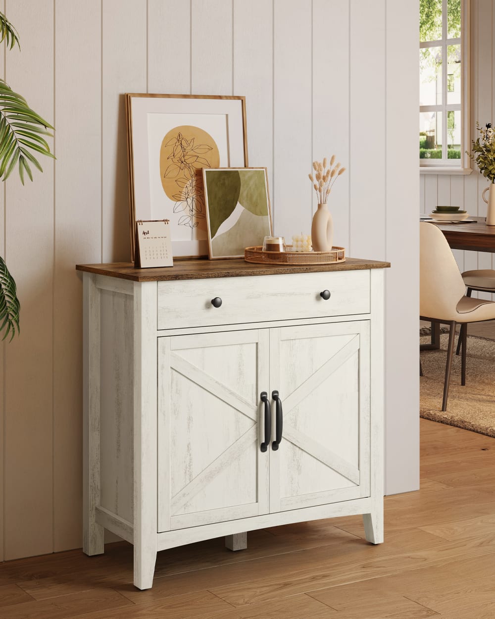 Ensembles de 2 buffets de rangement 80 x 40 x 80 cm blanc - Maisons du Monde