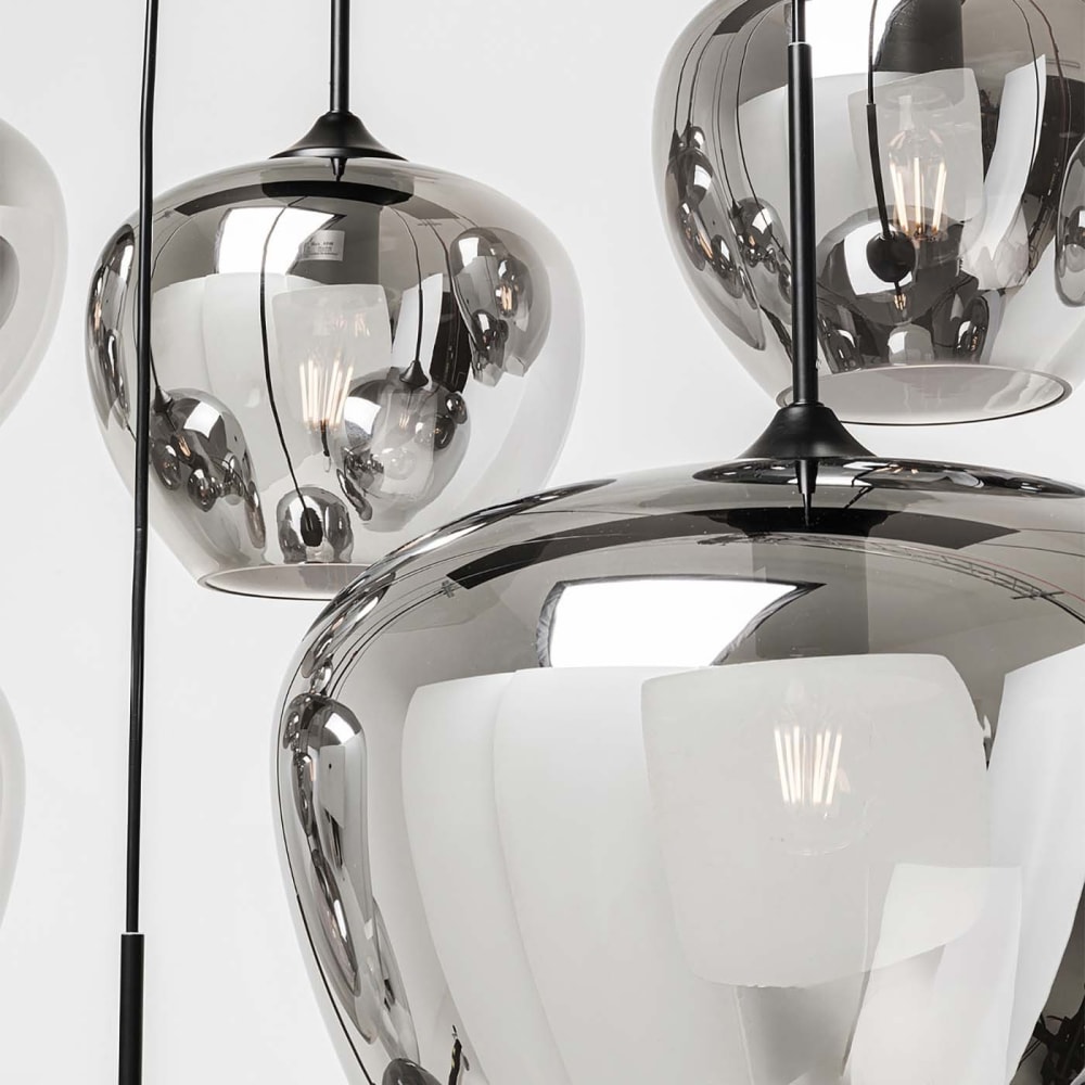 Suspension en verre et acier noir — vue 4