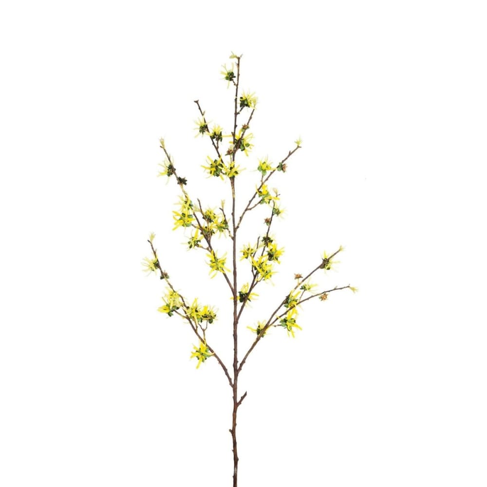 Sia Deco Künstlicher Hamamelisstiel mit Blättern H135, Weiß style modern Weiß Pvc - Polyvinlychlorid