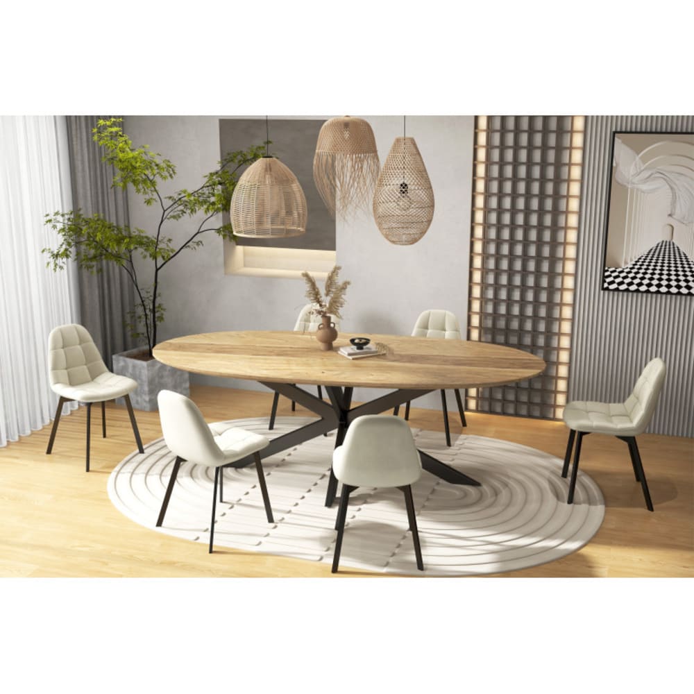 Set aus 2 weißen Samtstühlen - Maisons Du Monde