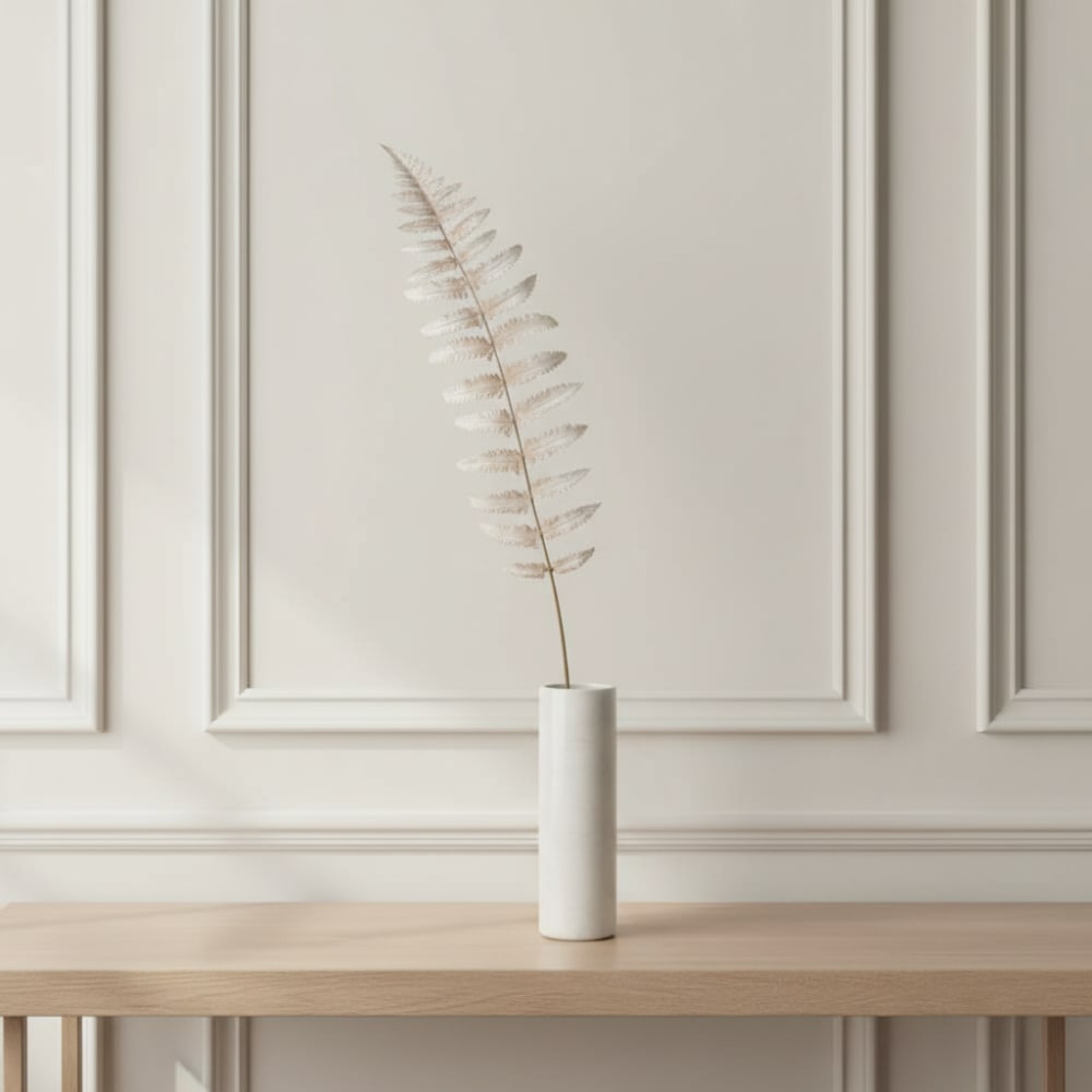 Feuillage de fougère artificiel gris h70 — vue 3