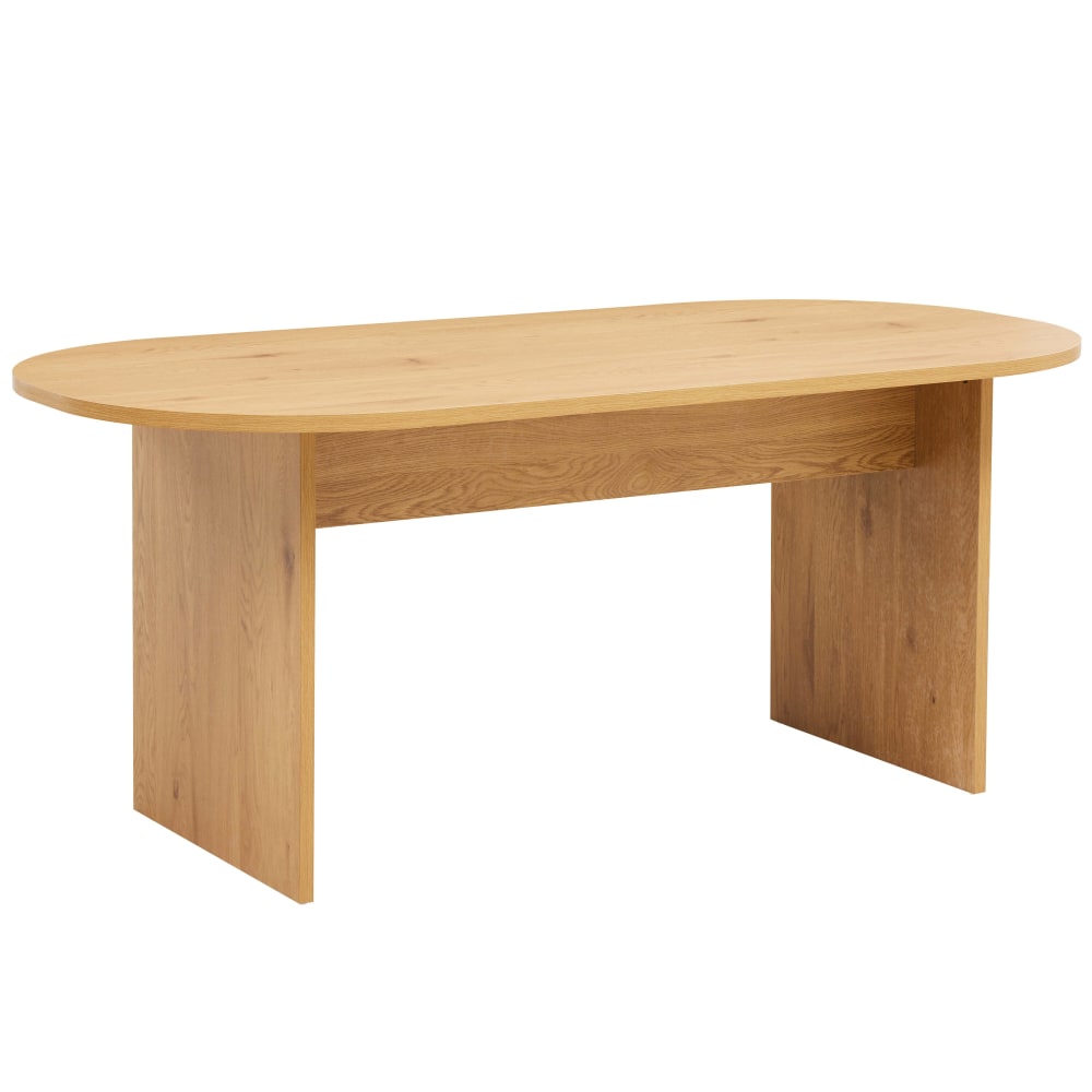 Oviala Mesa de comedor ovalada de