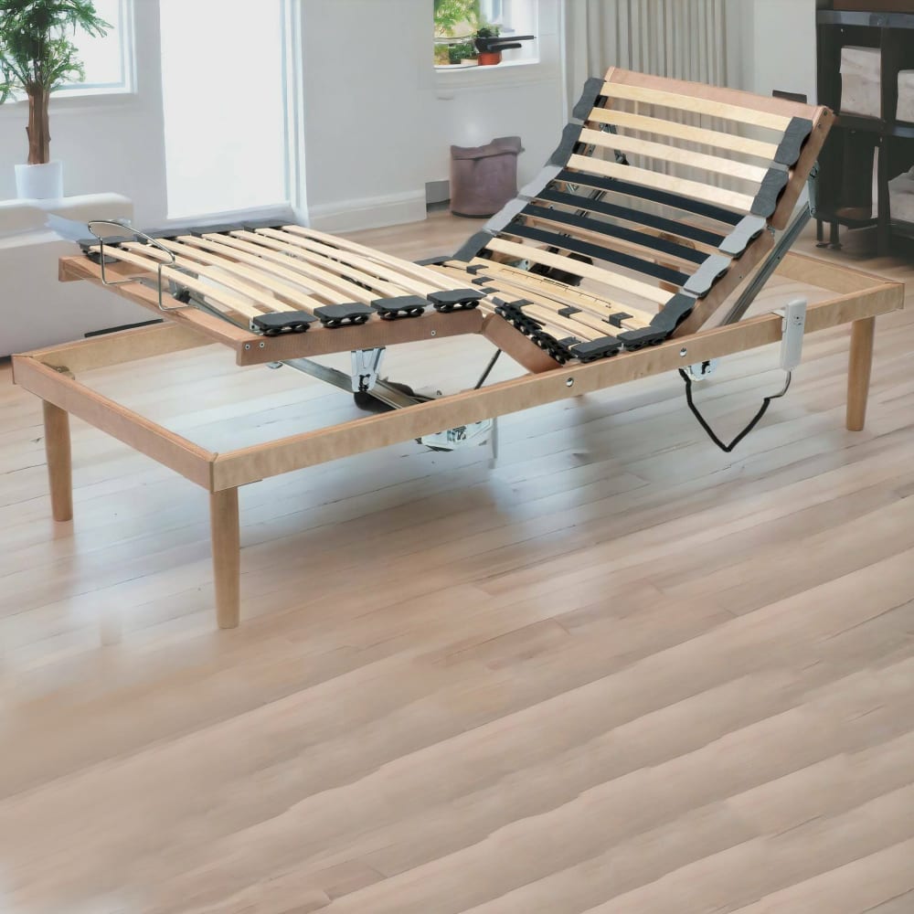 Sommier simple en bois gris 80x190 cm - Maisons du Monde