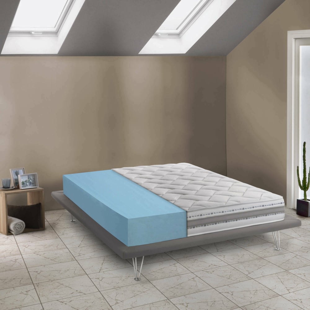 Matelas double en memory foam blanc 160x200 cm - Maisons du Monde
