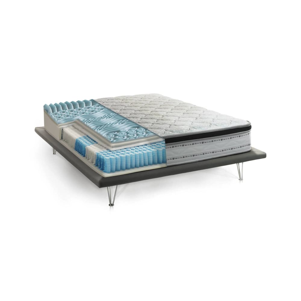 Matelas double en Memory Foam blanc 140x190 cm
